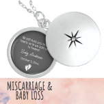 Miscarriage / Baby Loss Memorial Locket Necklace<br><div class="desc">Miscarriage / Baby Loss Memorial</div>