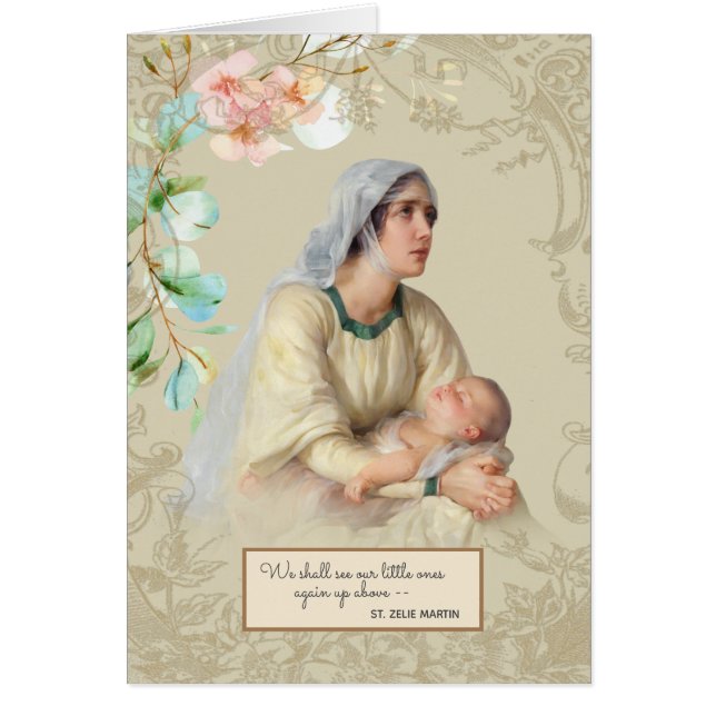 Miscarriage baby vintage angel Religious (Front)