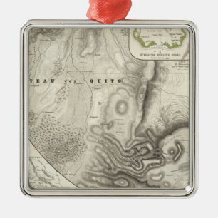 Miscellaneous geological maps metal ornament