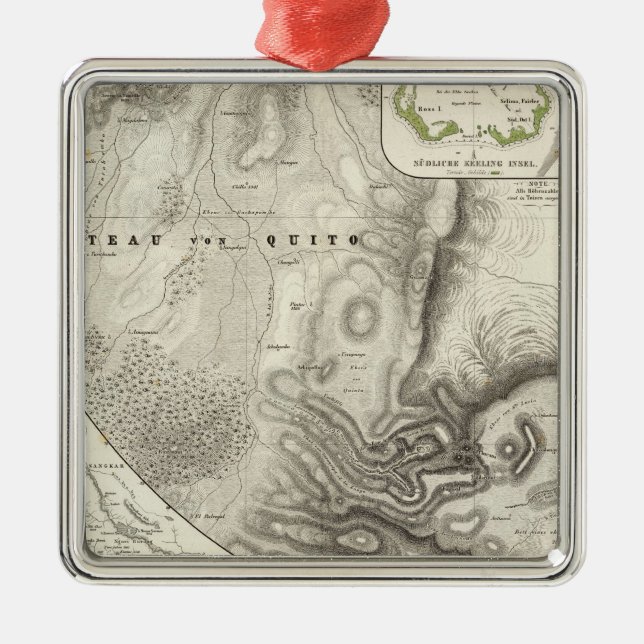 Miscellaneous geological maps metal ornament (Front)