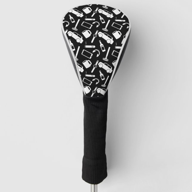 Miscellaneous pattern golf head cover (Front)