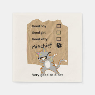 Mischeif cats napkin