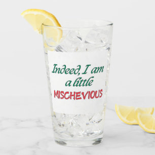 Mischevious drinking glass conversation starter