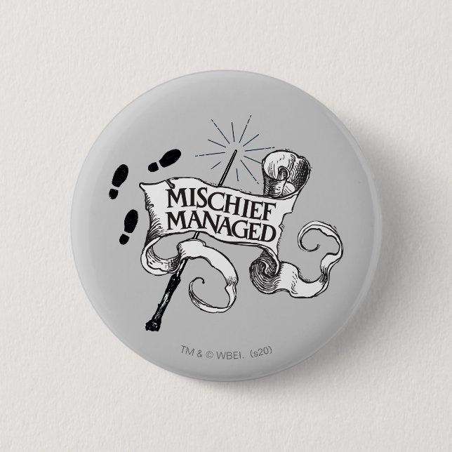 Mischief Managed 2 Inch Round Button (Front)