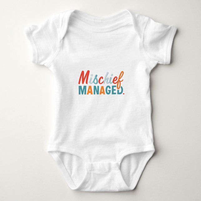 Mischief Managed  Baby Bodysuit (Front)