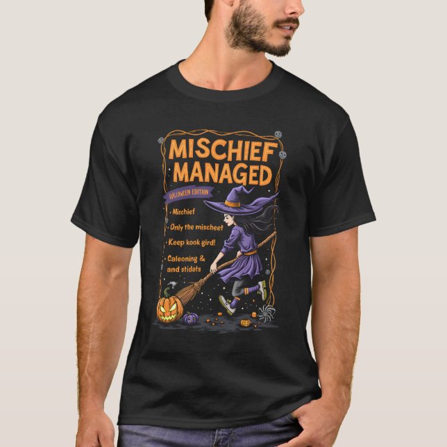 Mischief Managed Witchy Tricks T-Shirt (Front)