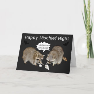 Mischief Night Greeting Card