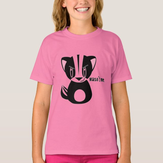 Mischievious Cartoon skunk Tee (Front)