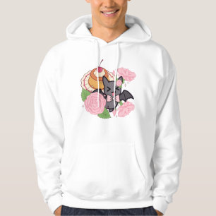 Mischievous Bat and Kawaii Caramel Flan Hoodie