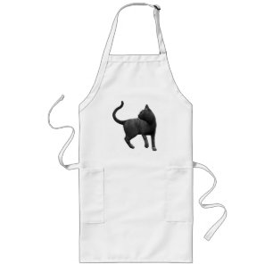 Mischievous Black Cat Apron