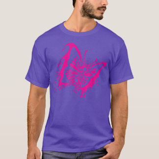 Mischievous Butterfly Skeleton Graphic T-Shirt