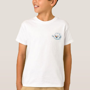 Mischievous Cartoon Snowball Cloud Kids T-Shirt