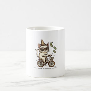 Mischievous Cat Mug – Vintage Style Funny Cat 
