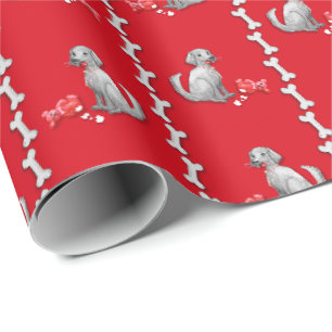 Mischievous Dog Valentine Wrapping Paper