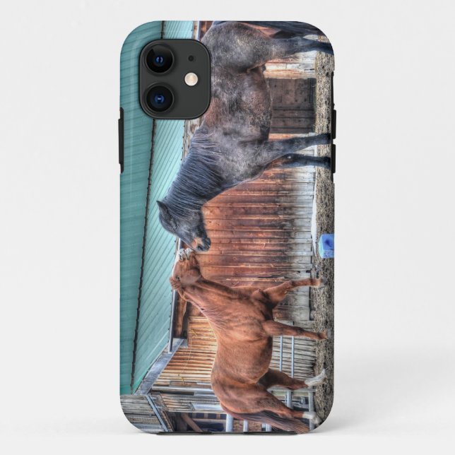Mischievous Horses Playing, for Horse-lovers Case-Mate iPhone Case (Back)