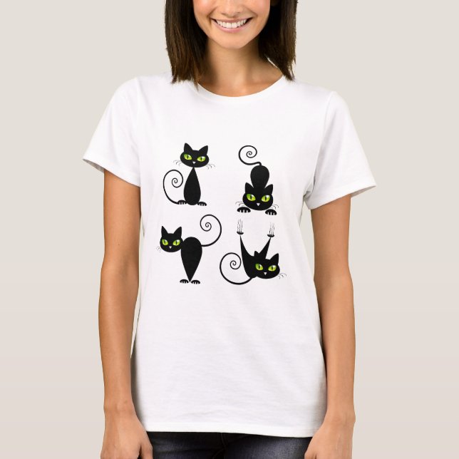 Mischievous kitties T-Shirt (Front)