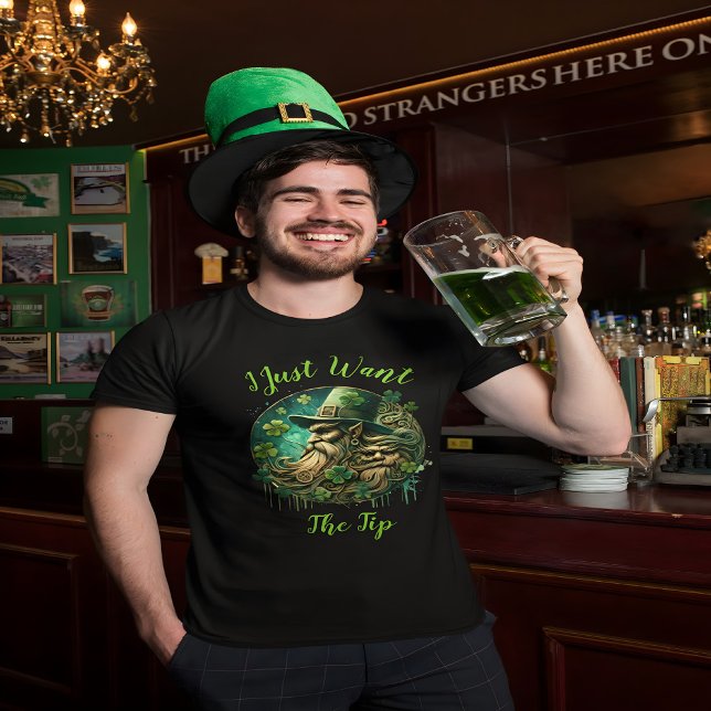 Mischievous Leprechaun Savouring A Pint T-Shirt (Creator Uploaded)