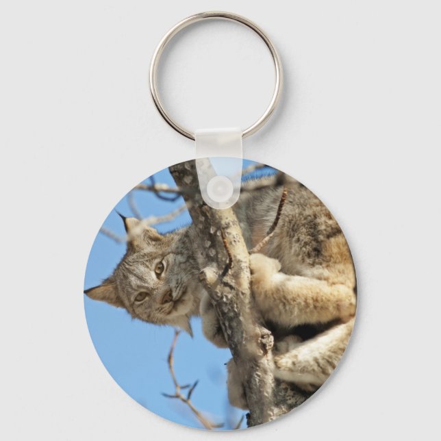 Mischievous Lynx Keychain (Front)