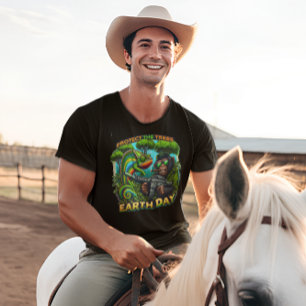 Mischievous Monkey and Chameleon Gunshow T-Shirt