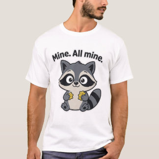 Mischievous Raccoon Meme Cartoon T-Shirt