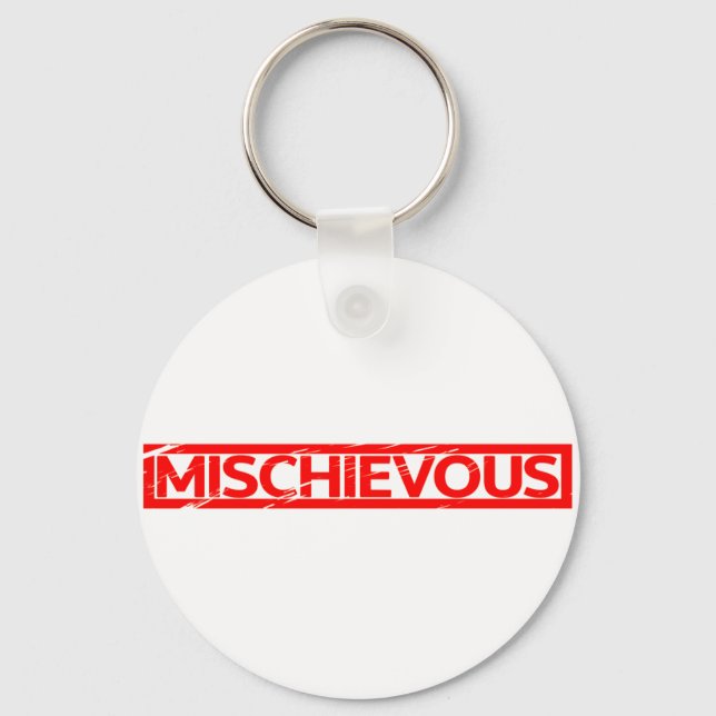 Mischievous Stamp Keychain (Front)