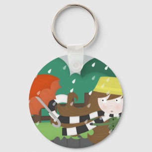 Mischievous wind keychain