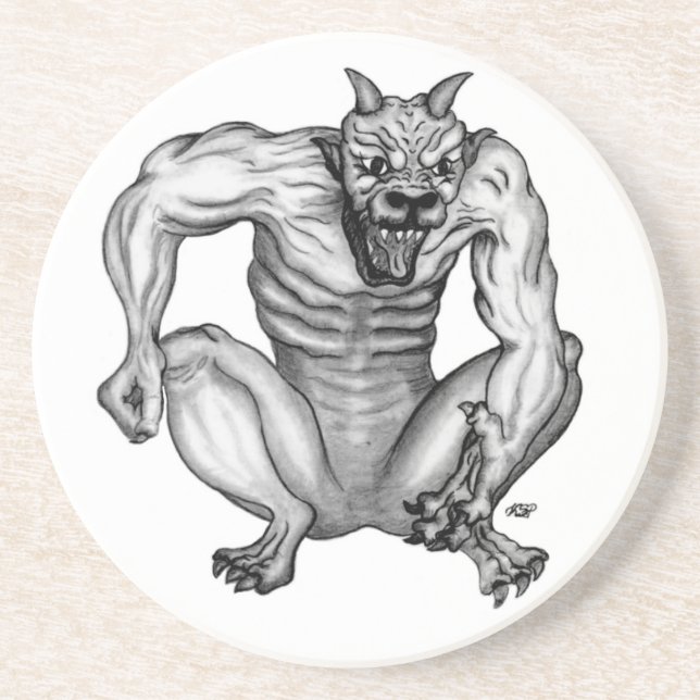 Mischwesen - Troll Teufel und Golem Coaster (Front)