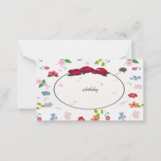Mise à jour - Carte de note/carte d'invitation (Devant)