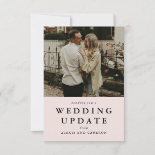 Mise à jour du mariage modifier la date carte phot
