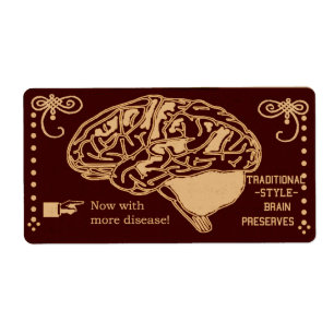 mise en boîte visqueuse de cerveau de Halloween