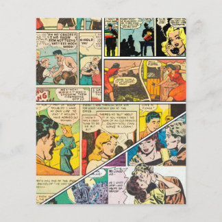 Mise en page de bande dessinée vintage Romance de