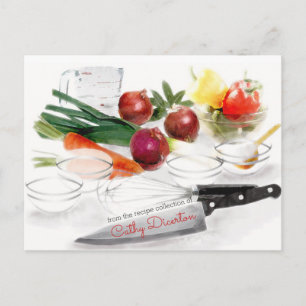 mise en place food kitchen cooking recipe card