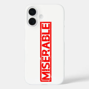 Miserable Stamp iPhone 16 Case