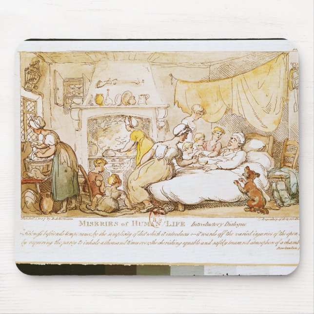 Miseries of Human Life: Introductory Dialogue Mouse Pad (Front)