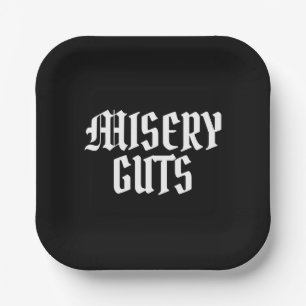 Misery Guts Paper Plate