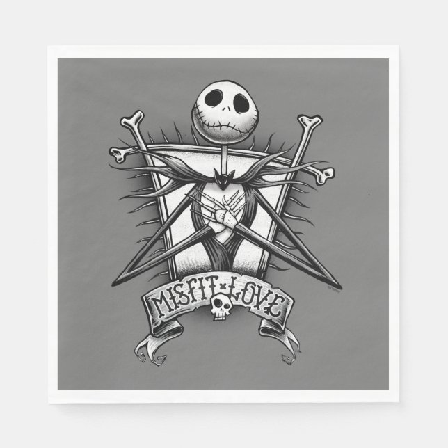 Misfit Love | Jack Skellington Napkin (Front)