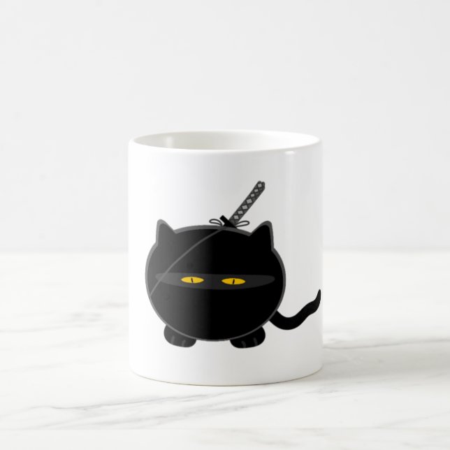 Misfit Ninja Cat Coffee Mug (Center)