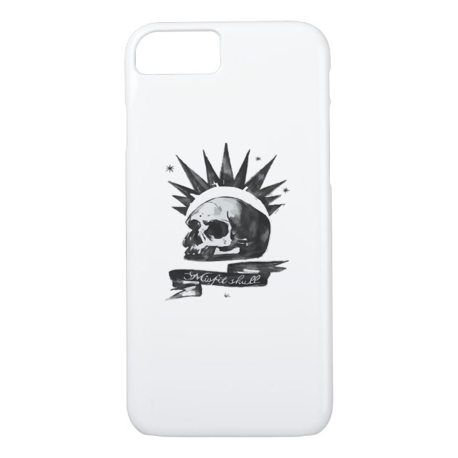 Misfit Skull Creative Character Art Style  Case-Mate iPhone Case (Back)