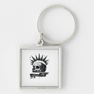Misfit Skull Creative Character Art Style Keychain