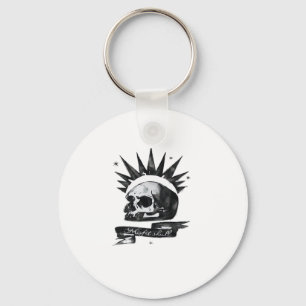Misfit Skull Creative Character Art Style Keychain