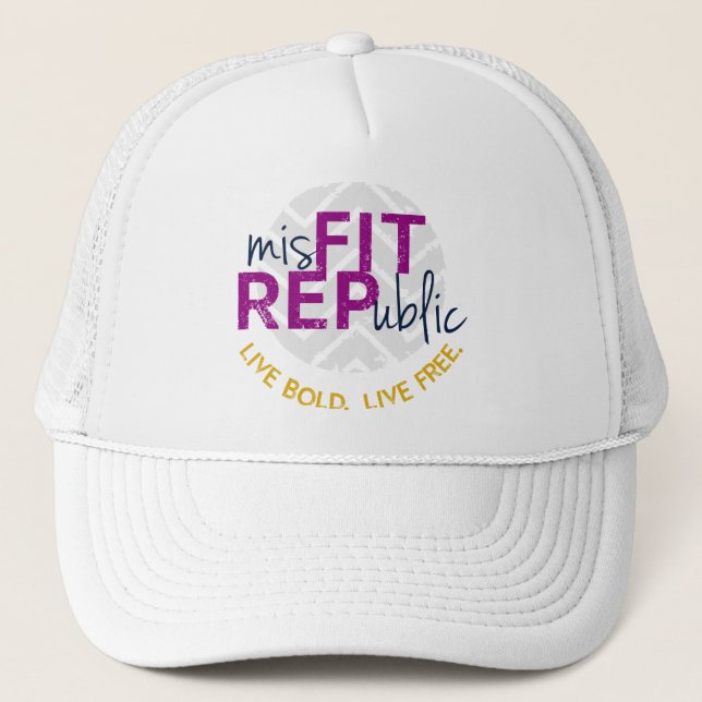 misFIT trucker hat - purple (Front)