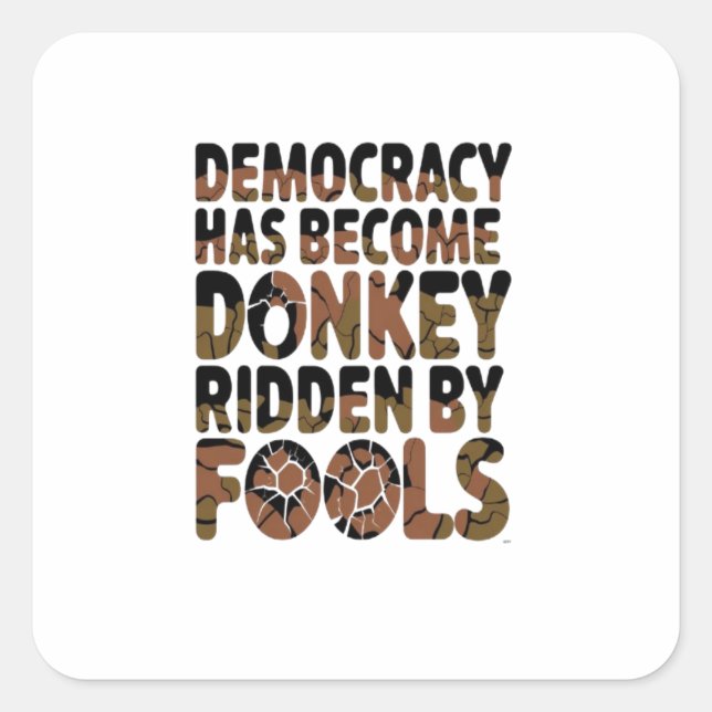 Misguided Votes  Square Sticker (Front)