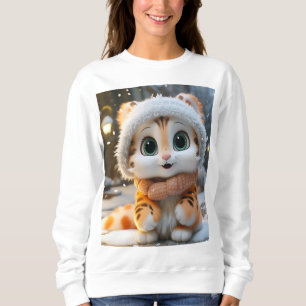Misha - A fluffy snow leopard Sweatshirt
