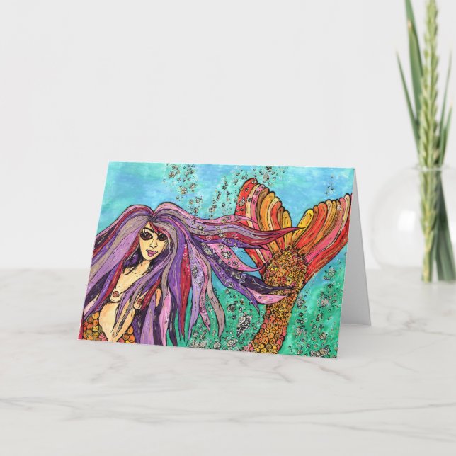 Misha the Mermaid Card (Front)