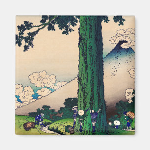 Mishima Pass in Kai Province by Katsushika Hokusai Magnet