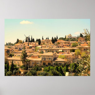 Mishkenot Shaananim in Jerusalem Poster