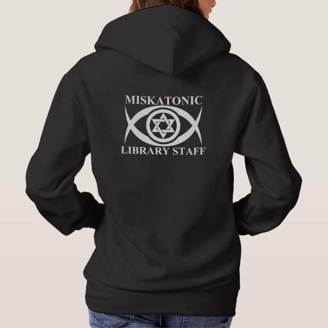 MISKATONIC LIBRARY STAFF HOODIE (Back)