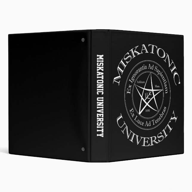 Miskatonic University 1" Binder (Background)