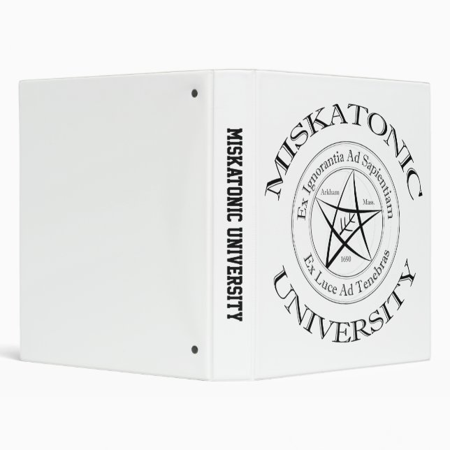 Miskatonic University 1" Binder (Background)
