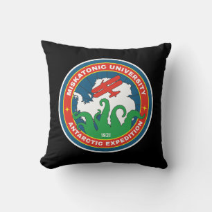 Miskatonic University Antarctic Expedition Throw Pillow